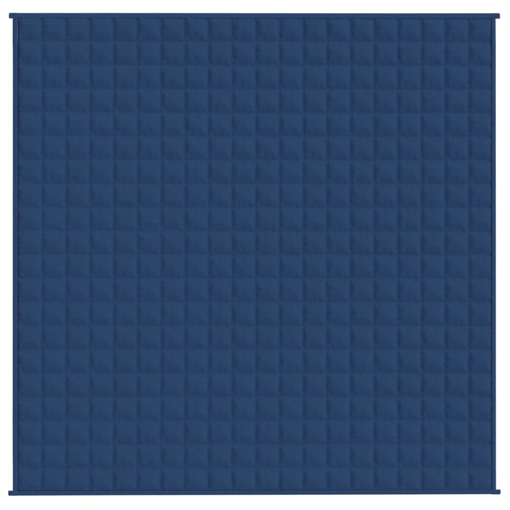 Gewichtsdecke Blau 200x200 cm 9 kg Stoff