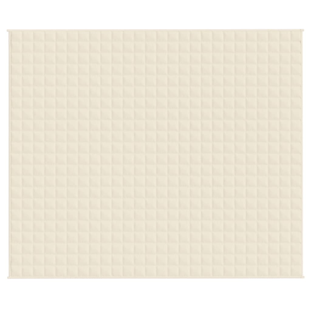 Gewichtsdecke Hellcreme 220x260 cm 11 kg Stoff