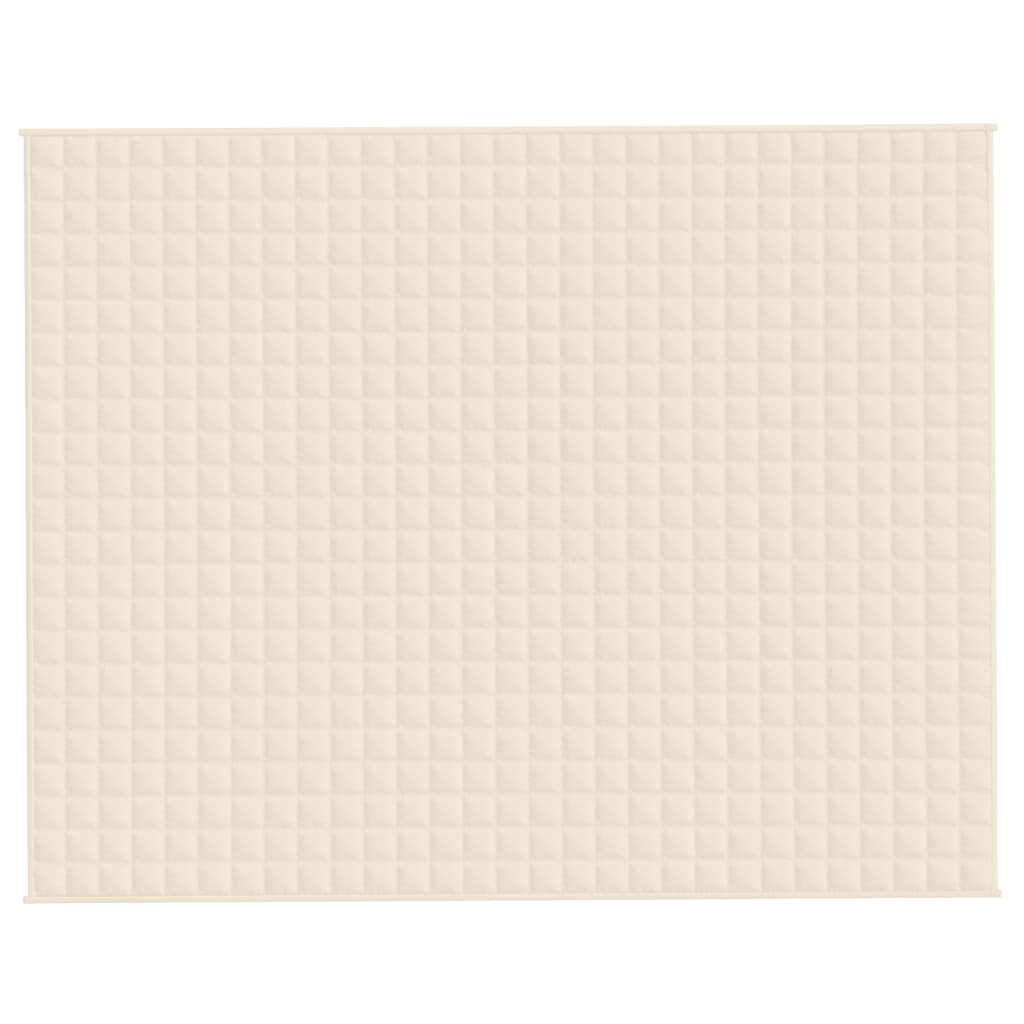 Gewichtsdecke Hellcreme 235x290 cm 11 kg Stoff