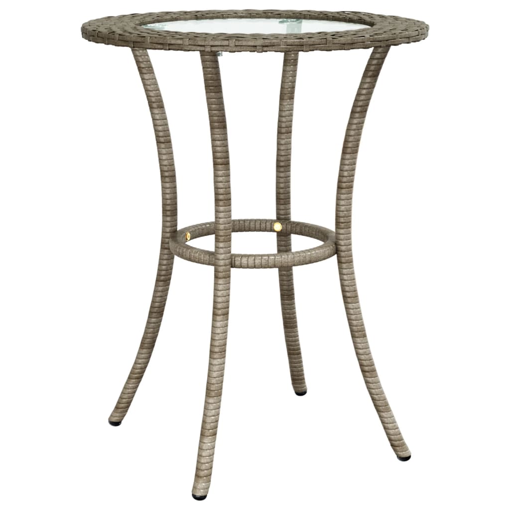 2-tlg. Sofagarnitur in L-Form mit Kissen Grau Poly Rattan