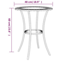 Thumbnail for 2-tlg. Sofagarnitur in L-Form mit Kissen Grau Poly Rattan