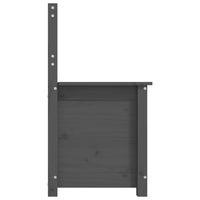 Thumbnail for Sitzbank Grau 80x41x77 cm Massivholz Kiefer