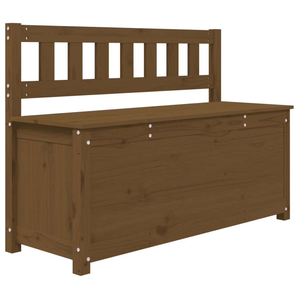Sitzbank Honigbraun 110x41x76,5 cm Massivholz Kiefer