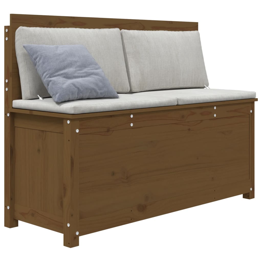 Sitzbank Honigbraun 110x41x76,5 cm Massivholz Kiefer