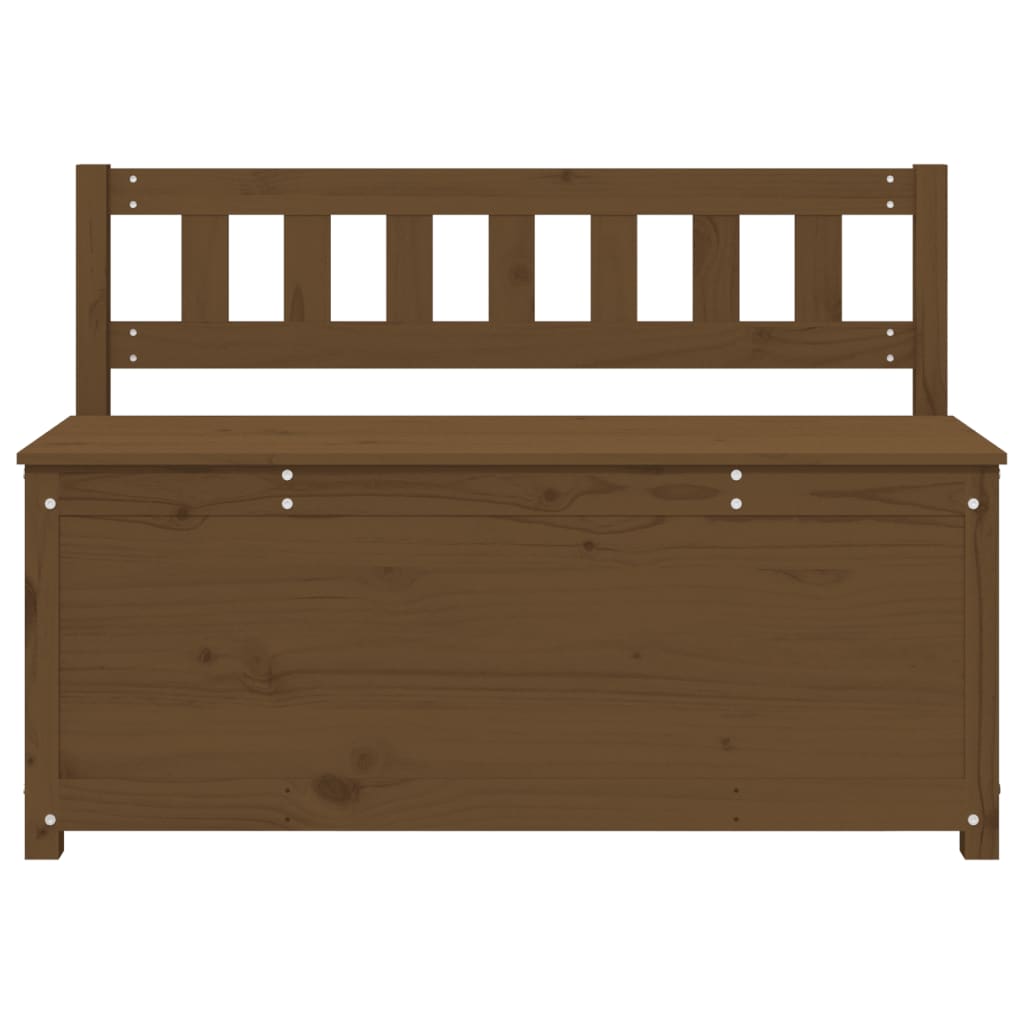 Sitzbank Honigbraun 110x41x76,5 cm Massivholz Kiefer
