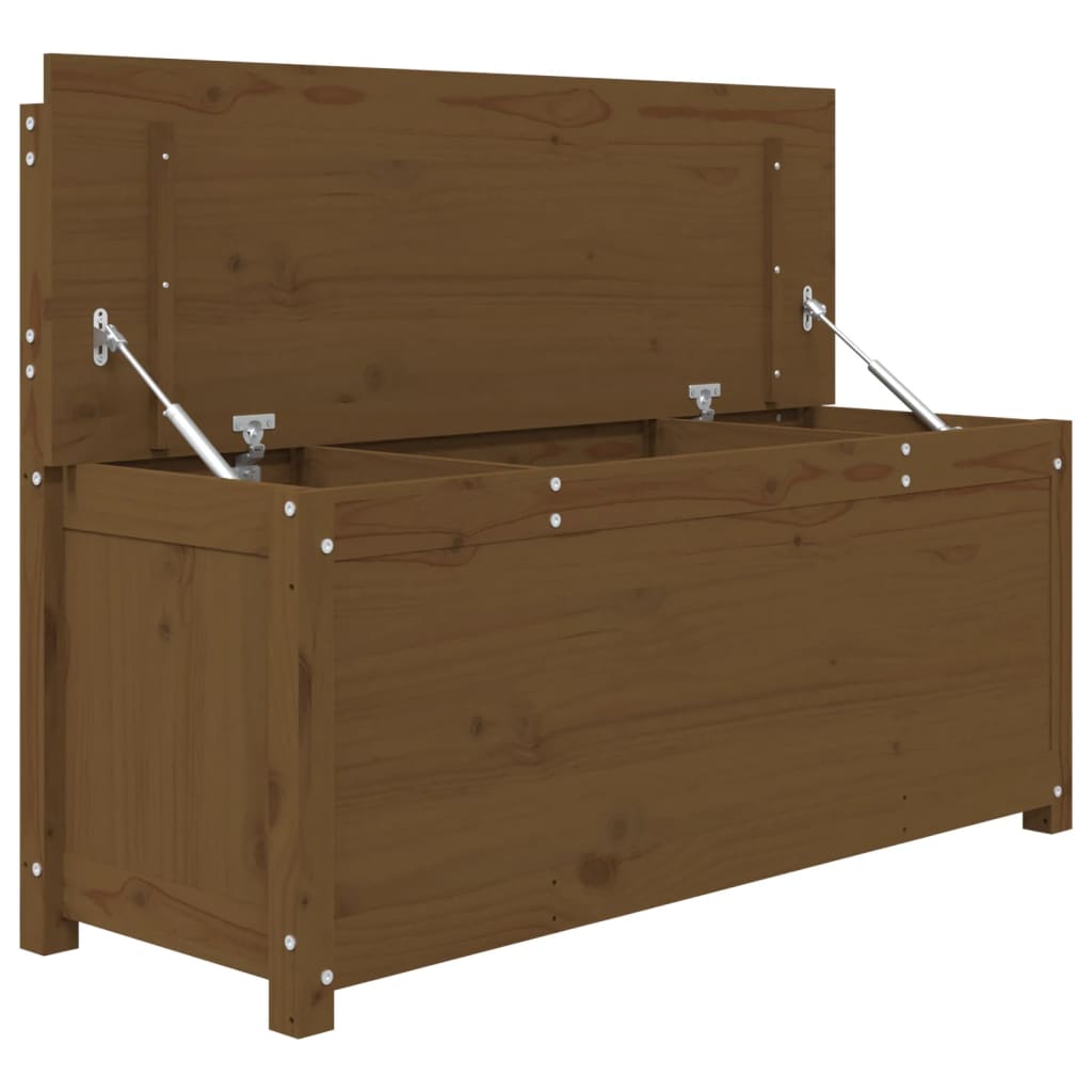 Sitzbank Honigbraun 110x41x76,5 cm Massivholz Kiefer