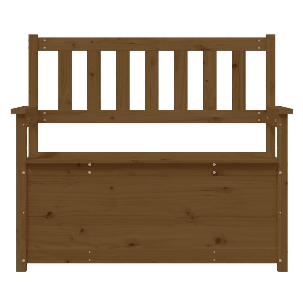 Sitzbank Honigbraun 112,5x51,5x96,5 cm Massivholz Kiefer