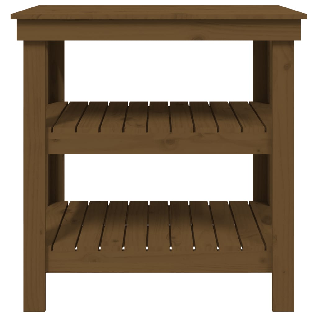 Werkbank Honigbraun 78,5x50x80 cm Massivholz Kiefer