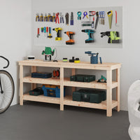 Thumbnail for Werkbank 181x50x80 cm Massivholz Kiefer