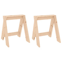 Thumbnail for Hocker 2 Stk. 40x40x45 cm Massivholz Kiefer