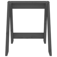 Thumbnail for Hocker 2 Stk. Grau 40x40x45 cm Massivholz Kiefer