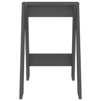 Thumbnail for Hocker 2 Stk. Grau 40x40x60 cm Massivholz Kiefer