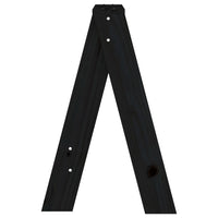 Thumbnail for Hocker 2 Stk. Schwarz 40x40x60 cm Massivholz Kiefer