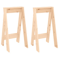 Thumbnail for Hocker 2 Stk. 40x40x75 cm Massivholz Kiefer