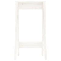 Thumbnail for Hocker 2 Stk. Weiß 40x40x75 cm Massivholz Kiefer