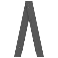 Thumbnail for Hocker 2 Stk. Grau 40x40x75 cm Massivholz Kiefer