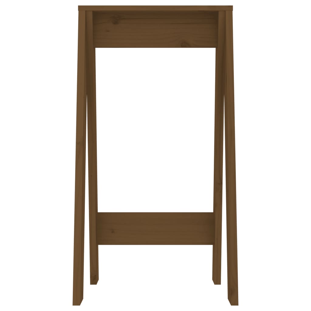 Hocker 2 Stk. Honigbraun 40x40x75 cm Massivholz Kiefer