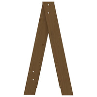 Thumbnail for Hocker 2 Stk. Honigbraun 40x40x75 cm Massivholz Kiefer