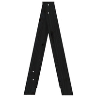 Thumbnail for Hocker 2 Stk. Schwarz 40x40x75 cm Massivholz Kiefer