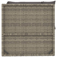 Thumbnail for Garten-Ecksofa mit Kissen Grau Poly Rattan