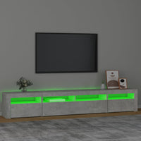 Thumbnail for TV-Schrank mit LED-Leuchten Betongrau 240x35x40 cm