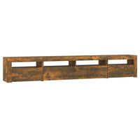 Thumbnail for TV-Schrank mit LED-Leuchten Räuchereiche 240x35x40 cm