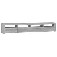 Thumbnail for TV-Schrank mit LED-Leuchten Grau Sonoma 240x35x40 cm