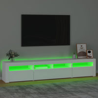 Thumbnail for TV-Schrank mit LED-Leuchten Weiß 210x35x40 cm