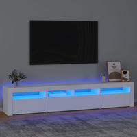 Thumbnail for TV-Schrank mit LED-Leuchten Weiß 210x35x40 cm