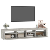 Thumbnail for TV-Schrank mit LED-Leuchten Betongrau 210x35x40 cm