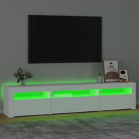 Thumbnail for TV-Schrank mit LED-Leuchten Weiß 195x35x40 cm