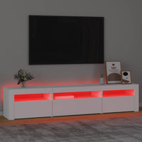 Thumbnail for TV-Schrank mit LED-Leuchten Weiß 195x35x40 cm