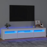 Thumbnail for TV-Schrank mit LED-Leuchten Weiß 195x35x40 cm