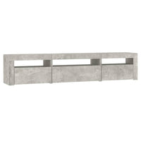 Thumbnail for TV-Schrank mit LED-Leuchten Betongrau 195x35x40 cm