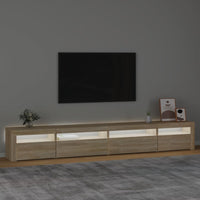 Thumbnail for TV-Schrank mit LED-Leuchten Sonoma-Eiche 270x35x40 cm