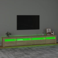 Thumbnail for TV-Schrank mit LED-Leuchten Sonoma-Eiche 270x35x40 cm