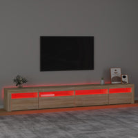 Thumbnail for TV-Schrank mit LED-Leuchten Sonoma-Eiche 270x35x40 cm
