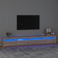 Thumbnail for TV-Schrank mit LED-Leuchten Sonoma-Eiche 270x35x40 cm