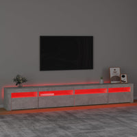 Thumbnail for TV-Schrank mit LED-Leuchten Betongrau 270x35x40 cm