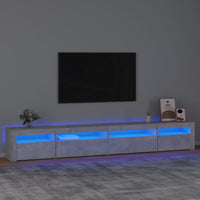 Thumbnail for TV-Schrank mit LED-Leuchten Betongrau 270x35x40 cm