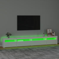Thumbnail for TV-Schrank mit LED-Leuchten Hochglanz-Weiß 270x35x40 cm