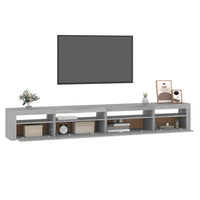 Thumbnail for TV-Schrank mit LED-Leuchten Grau Sonoma 270x35x40 cm