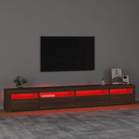 Thumbnail for TV-Schrank mit LED-Leuchten Braun Eichen-Optik 270x35x40 cm