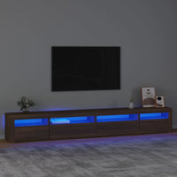 Thumbnail for TV-Schrank mit LED-Leuchten Braun Eichen-Optik 270x35x40 cm