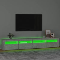 Thumbnail for TV-Schrank mit LED-Leuchten Betongrau 240x35x40 cm