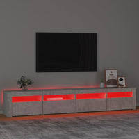 Thumbnail for TV-Schrank mit LED-Leuchten Betongrau 240x35x40 cm