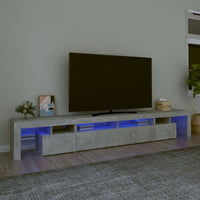 Thumbnail for TV-Schrank mit LED-Leuchten Betongrau 260x36,5x40 cm