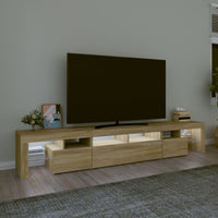 Thumbnail for TV-Schrank mit LED-Leuchten Sonoma-Eiche 230x36,5x40 cm