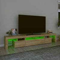Thumbnail for TV-Schrank mit LED-Leuchten Sonoma-Eiche 230x36,5x40 cm
