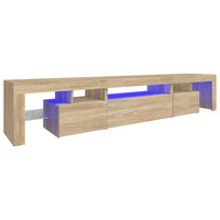 Thumbnail for TV-Schrank mit LED-Leuchten Sonoma-Eiche 215x36,5x40 cm